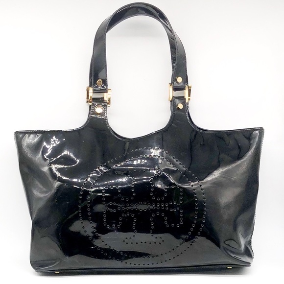 Tory Burch Bombe Patent Leather Tote - Picture 3 of 12
